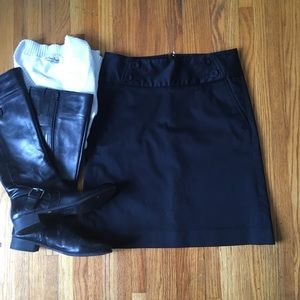 The Limited black skirt. Cute button details.